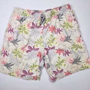 VILEBREQUIN- Mens XXL Aqua 8” Inseam Swim Shorts Vintage Elephant Floral  Print